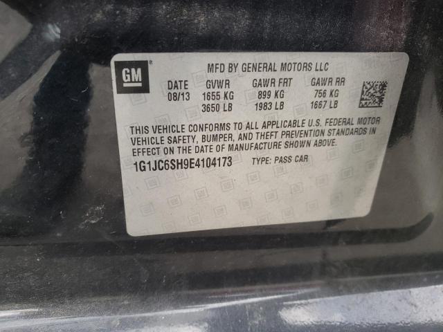 Photo 10 from auction – 2014 CHEVROLET SONIC LT with VIN 1G1JC6SH9E4104173