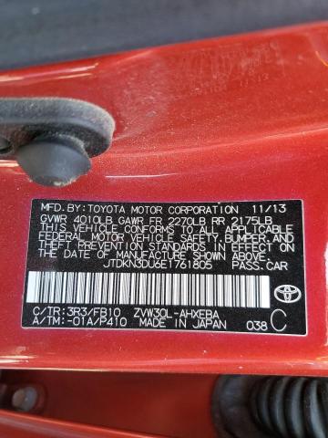 Photo 10 from auction – 2014 TOYOTA PRIUS with VIN JTDKN3DU6E1761805