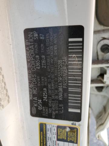 Photo 10 from auction – 2015 KIA OPTIMA LX with VIN KNAGM4A79F5532538