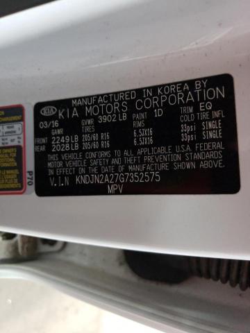 Photo 10 from auction – 2016 KIA SOUL with VIN KNDJN2A27G7352575