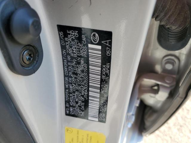 Photo 10 from auction – 2005 LEXUS ES 330 with VIN JTHBA30G355097949