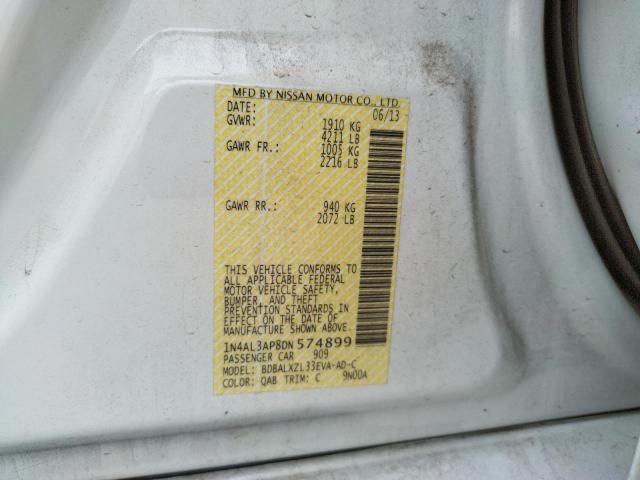 Photo 10 from auction – 2013 NISSAN ALTIMA 2.5 with VIN 1N4AL3AP8DN574899