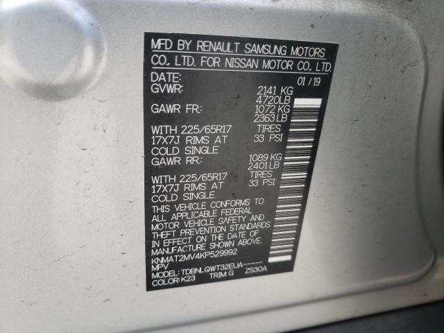 Photo 10 from auction – 2019 NISSAN ROGUE S with VIN KNMAT2MV4KP529992