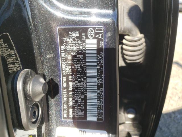 Photo 10 from auction – 2014 TOYOTA COROLLA L with VIN 2T1BURHEXEC211429