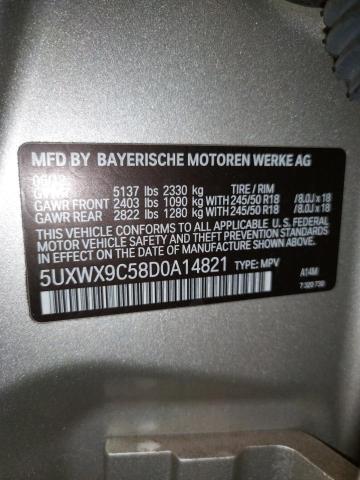 Photo 10 from auction – 2013 BMW X3 XDRIVE2 with VIN 5UXWX9C58D0A14821
