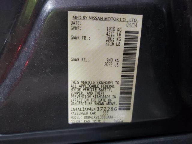Photo 10 from auction – 2014 NISSAN ALTIMA 2.5 with VIN 1N4AL3AP4EN372286