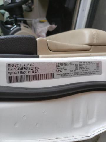 Photo 10 from auction – 2021 JEEP GRAND CHER with VIN 1C4RJEBG4MC511534