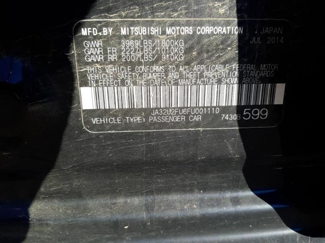 Photo 10 from auction – 2015 MITSUBISHI LANCER ES with VIN JA32U2FU6FU001110
