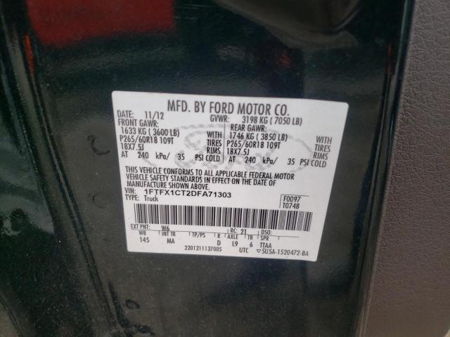 Photo 10 from auction – 2013 FORD F150 SUPER with VIN 1FTFX1CT2DFA71303