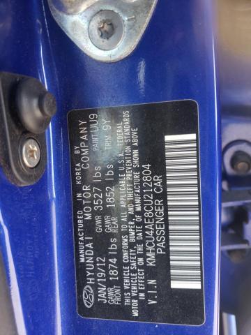 Photo 10 from auction – 2012 HYUNDAI ACCENT GLS with VIN KMHCU4AE8CU212804