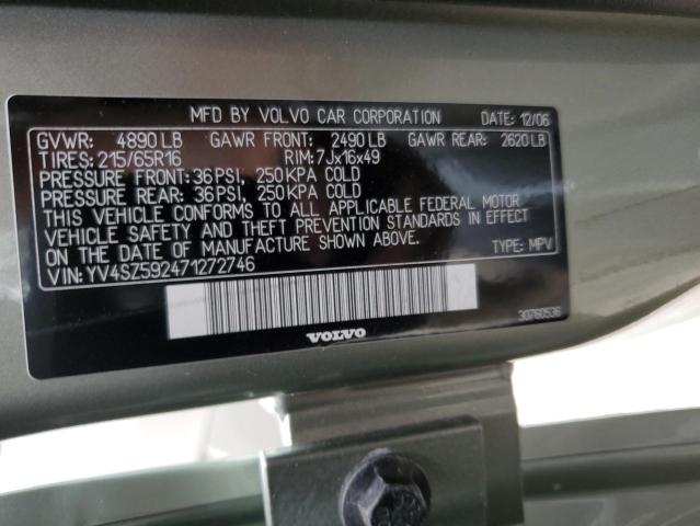 Photo 10 from auction – 2007 VOLVO XC70 with VIN YV4SZ592471272746
