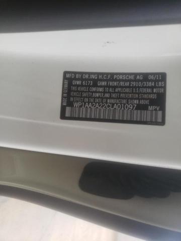 Photo 10 from auction – 2012 PORSCHE CAYENNE with VIN WP1AA2A22CLA01097