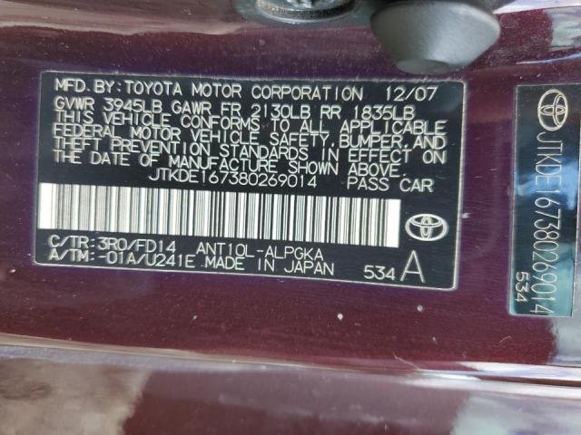 Photo 10 from auction – 2008 TOYOTA SCION TC with VIN JTKDE167380269014