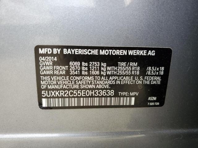 Photo 10 from auction – 2014 BMW X5 SDRIVE3 with VIN 5UXKR2C55E0H33638
