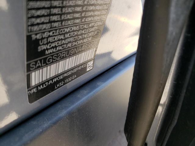 Photo 10 from auction – 2022 LAND ROVER RANGE ROVE with VIN SALGS2RU9NA463825