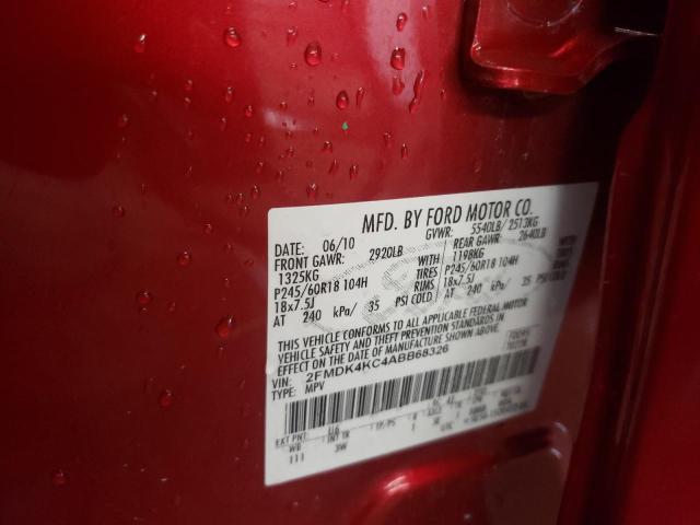 Photo 10 from auction – 2010 FORD EDGE LIMIT with VIN 2FMDK4KC4ABB68326