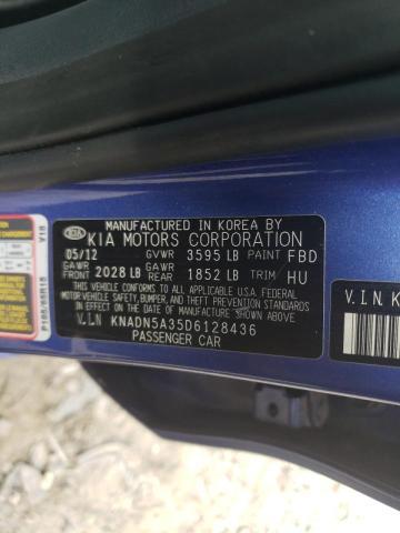 Photo 10 from auction – 2013 KIA RIO EX with VIN KNADN5A35D6128436