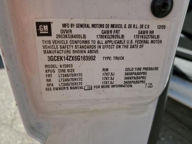 Photo 10 from auction – 2006 CHEVROLET SILVERADO with VIN 3GCEK14ZX6G183992