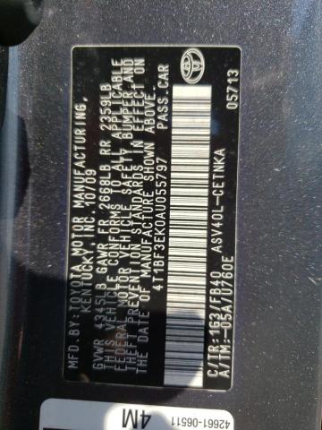 Photo 10 from auction – 2010 TOYOTA CAMRY BASE with VIN 4T1BF3EK0AU055797