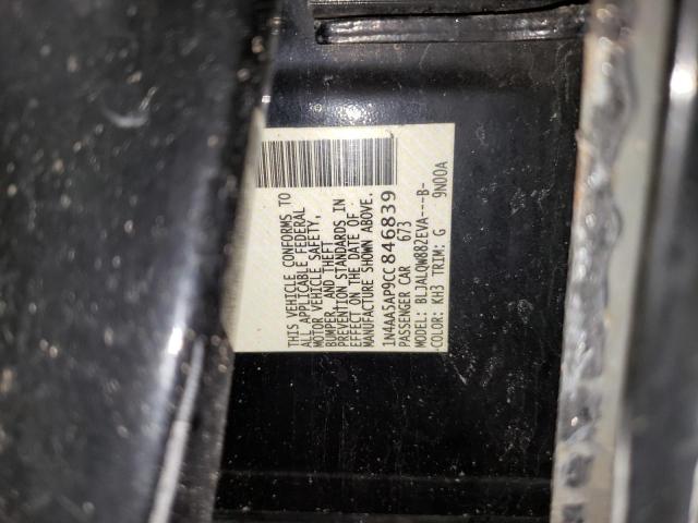 Photo 10 from auction – 2012 NISSAN MAXIMA S with VIN 1N4AA5AP9CC846839