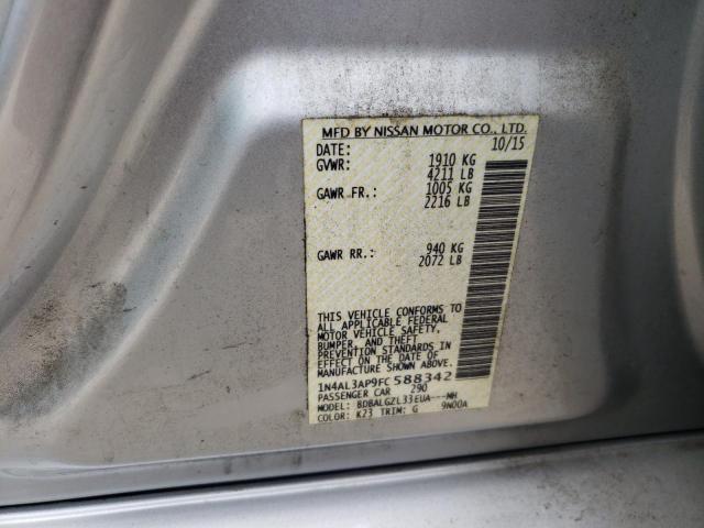 Photo 10 from auction – 2015 NISSAN ALTIMA 2.5 with VIN 1N4AL3AP9FC588342