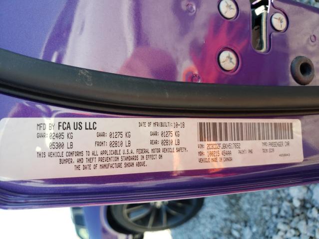 Photo 10 from auction – 2019 DODGE CHALLENGER with VIN 2C3CDZFJ6KH517652