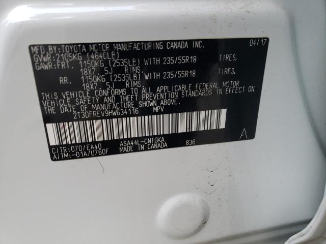 Photo 10 from auction – 2017 TOYOTA RAV4 LIMIT with VIN 2T3DFREV9HW634116