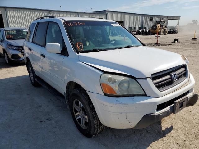 HONDA PILOT EXL 2003 with VIN 2HKYF18593H567144 - Photo from auction