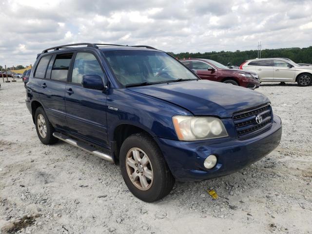 TOYOTA HIGHLANDER 2001 with VIN JTEHF21A110037849 - Photo from auction