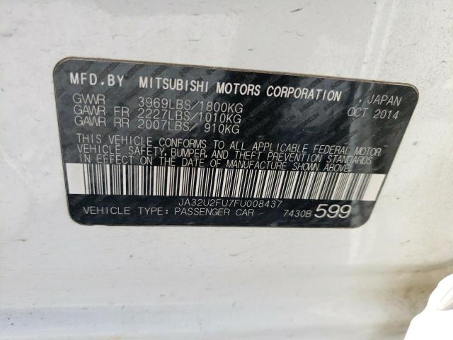 Photo 10 from auction – 2015 MITSUBISHI LANCER ES with VIN JA32U2FU7FU008437