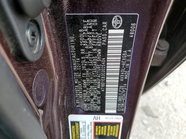 Photo 10 from auction – 2014 TOYOTA AVALON HYB with VIN 4T1BD1EB3EU025404