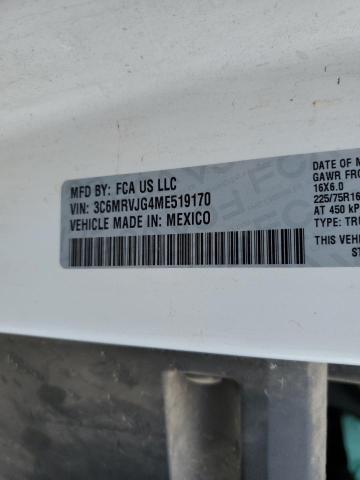 Photo 10 from auction – 2021 RAM PROMASTER with VIN 3C6MRVJG4ME519170