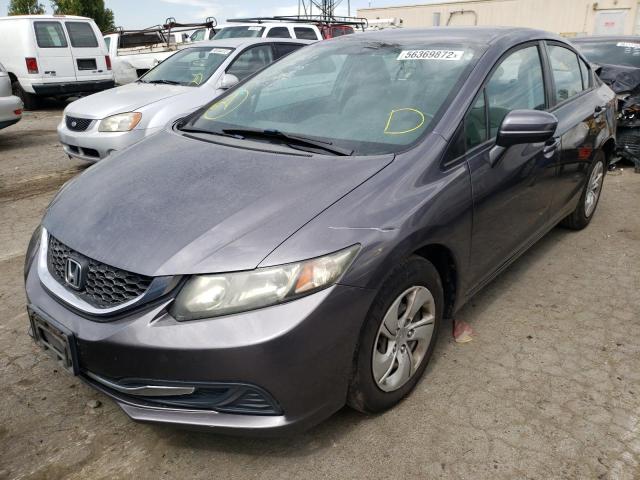 Photo 2 from auction – 2014 HONDA CIVIC LX with VIN 19XFB2F52EE269098