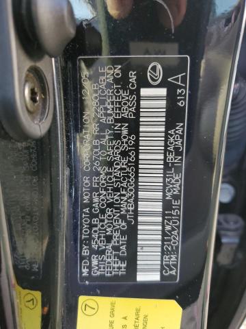 Photo 10 from auction – 2006 LEXUS ES 330 with VIN JTHBA30G665166196