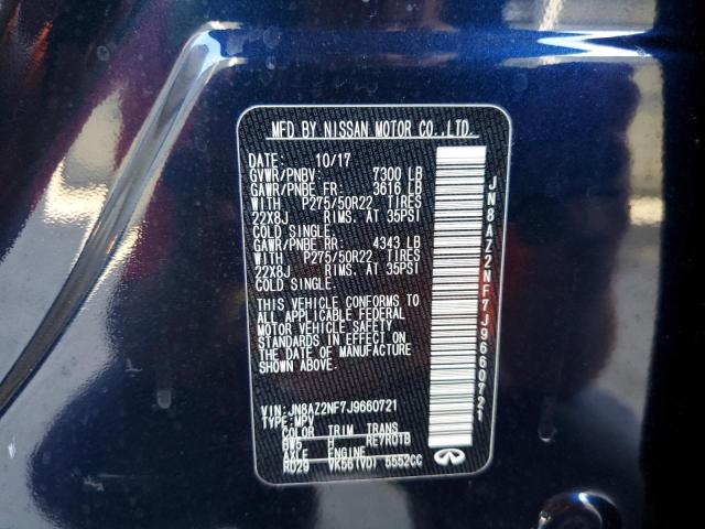Photo 10 from auction – 2018 INFINITI QX80 BASE with VIN JN8AZ2NF7J9660721