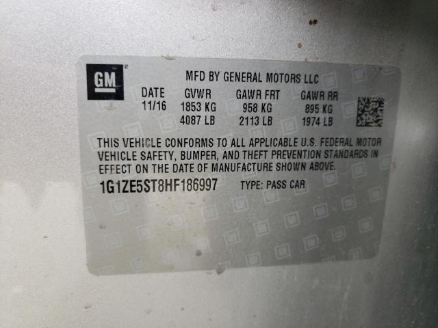 Photo 10 from auction – 2017 CHEVROLET MALIBU LT with VIN 1G1ZE5ST8HF186997