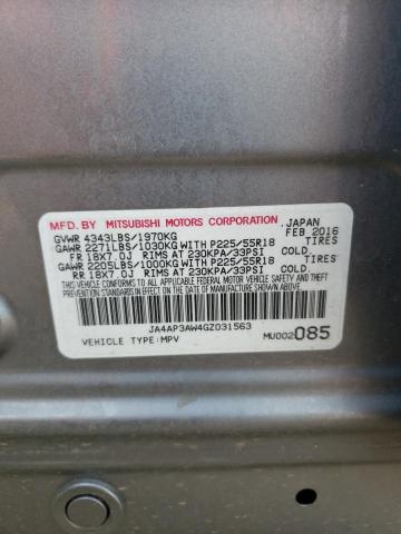 Photo 10 from auction – 2016 MITSUBISHI OUTLANDER with VIN JA4AP3AW4GZ031563