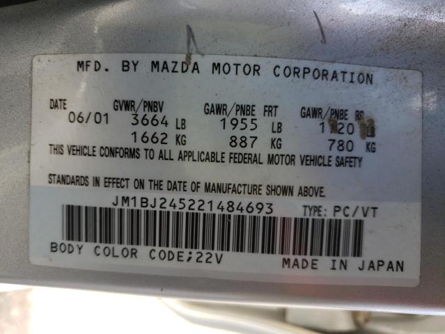 Photo 10 from auction – 2002 MAZDA PROTEGE PR with VIN JM1BJ245221484693