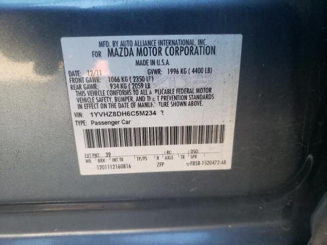 Photo 10 from auction – 2012 MAZDA 6 I with VIN 1YVHZ8DH6C5M23402