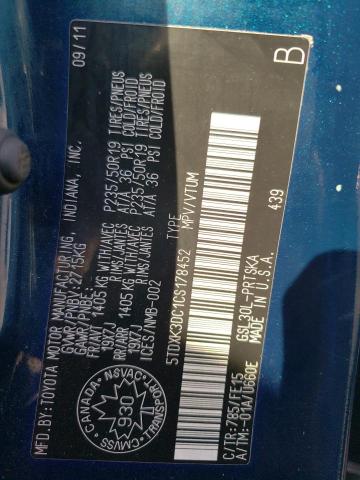 Photo 10 from auction – 2012 TOYOTA SIENNA with VIN 5TDXK3DC1CS178452