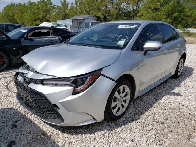 Photo 2 from auction – 2021 TOYOTA COROLLA LE with VIN JTDEPMAE9MJ143208