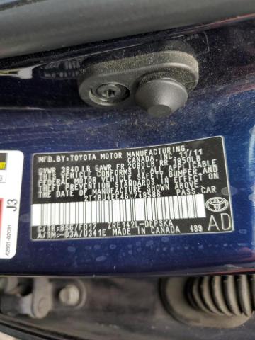 Photo 10 from auction – 2011 TOYOTA COROLLA BA with VIN 2T1BU4EE4BC748588