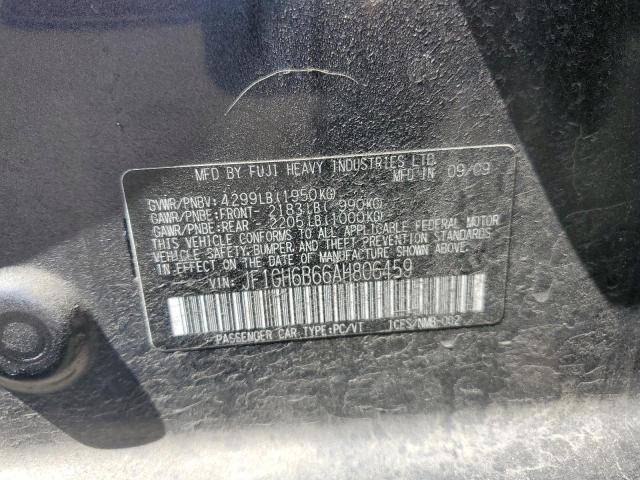 Photo 10 from auction – 2010 SUBARU IMPREZA 2. with VIN JF1GH6B66AH806459