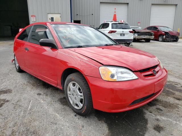 HONDA CIVIC LX 2001 with VIN 1HGEM22551L017666 - Photo from auction