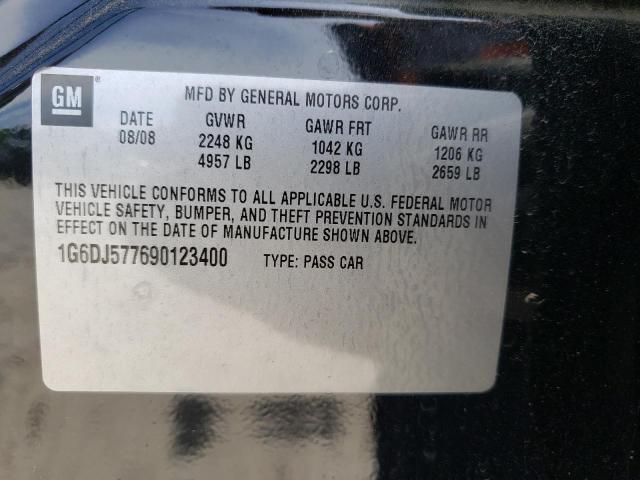 Photo 10 from auction – 2009 CADILLAC CTS with VIN 1G6DJ577690123400