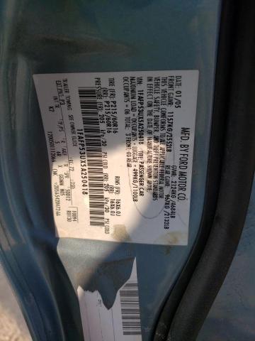 Photo 10 from auction – 2005 FORD TAURUS SE with VIN 1FAFP53UX5A250418