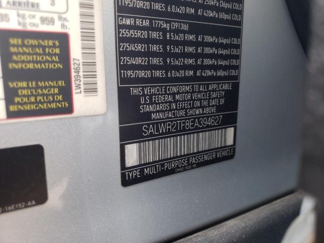 Photo 10 from auction – 2014 LAND ROVER RANGE ROVE with VIN SALWR2TF8EA394627