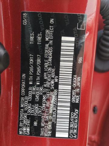 Photo 10 from auction – 2018 TOYOTA 4RUNNER SR with VIN JTEBU5JR7J5567488