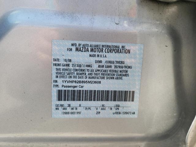 Photo 10 from auction – 2009 MAZDA 6 S with VIN 1YVHP82B895M23608