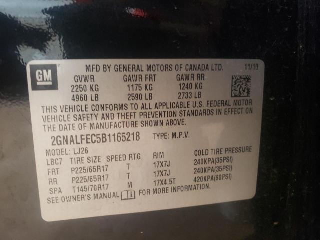 Photo 10 from auction – 2011 CHEVROLET EQUINOX LT with VIN 2GNALFEC5B1165218